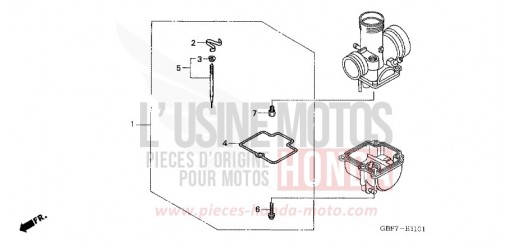 KIT PARTI OPZIONALI CARBURATORE (CR85R3,4/RB3,4) CR85RB4 di 2004
